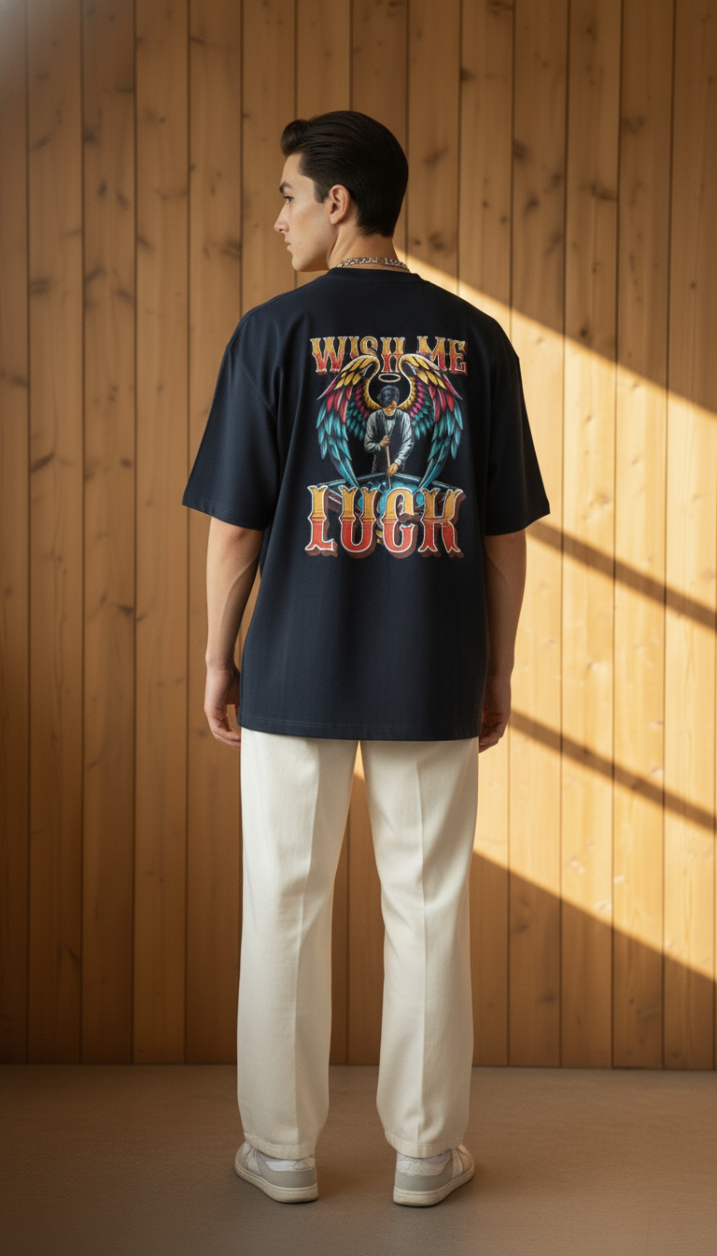 "Wish Me Luck" Oversized T-Shirt