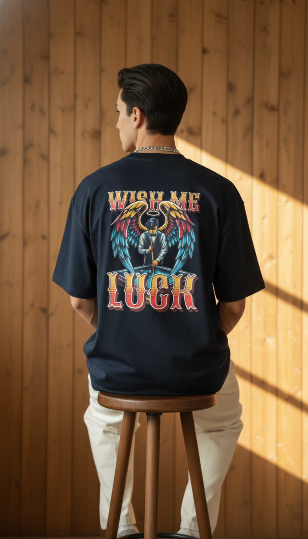 "Wish Me Luck" Oversized T-Shirt