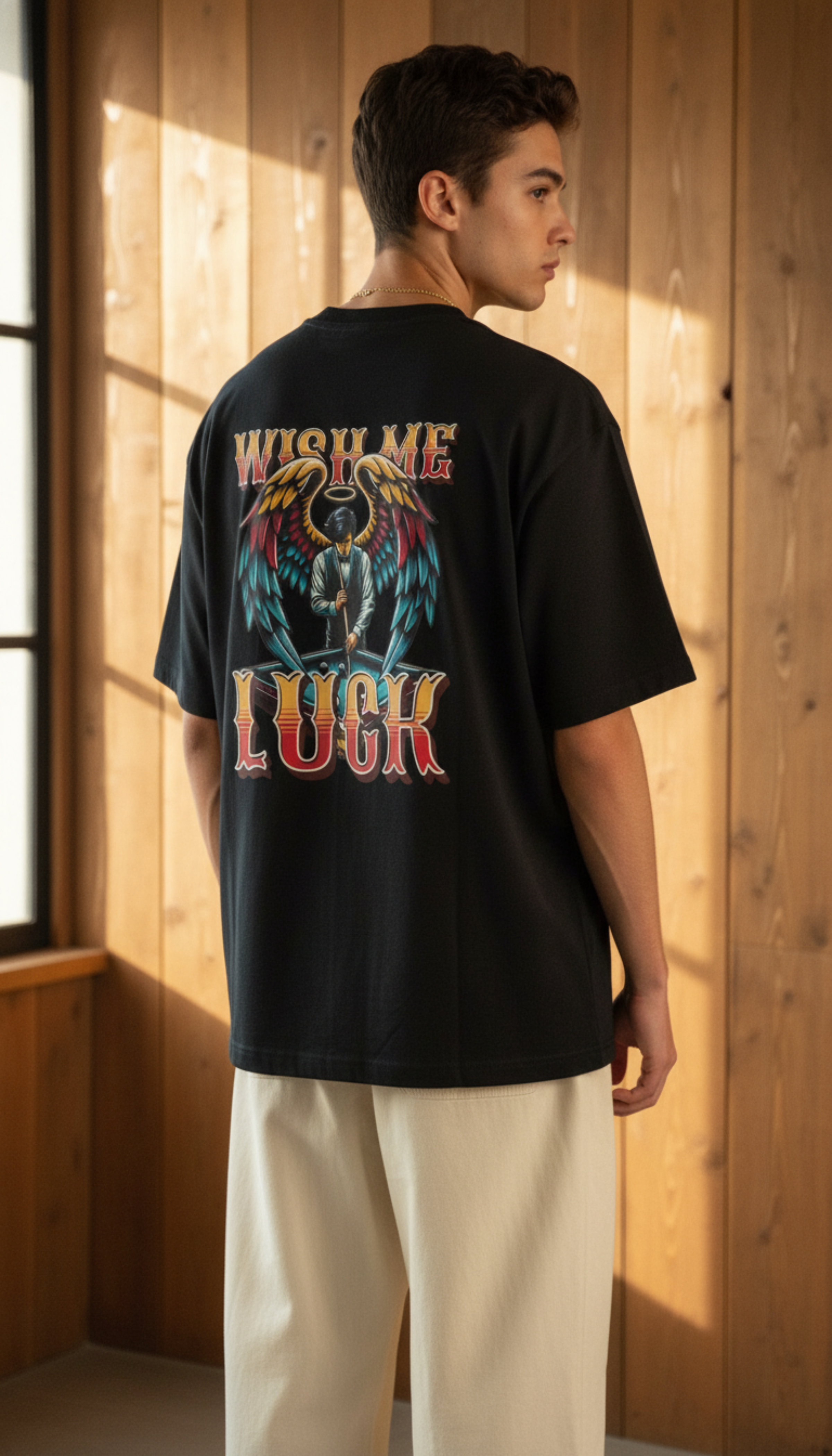"Wish Me Luck" Oversized T-Shirt