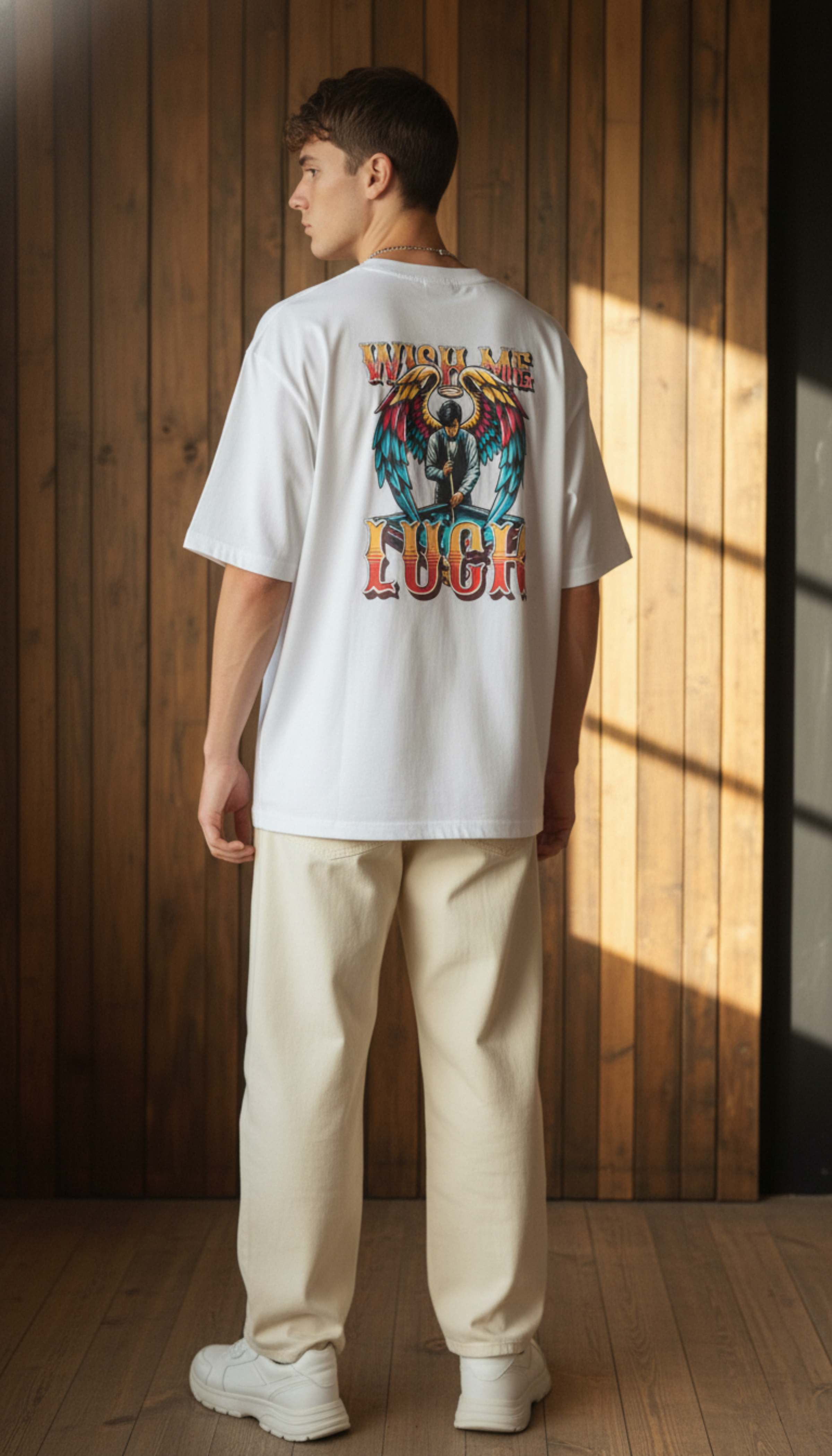 "Wish Me Luck" Oversized T-Shirt