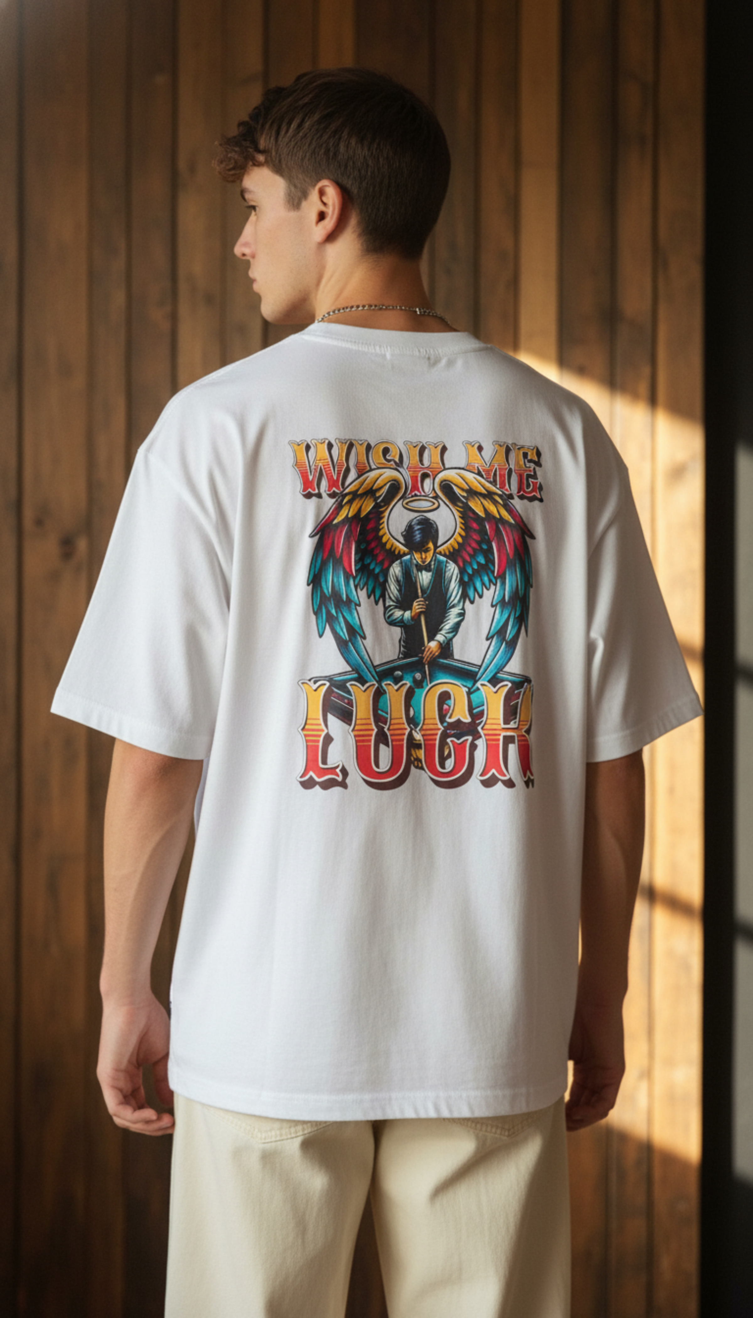 "Wish Me Luck" Oversized T-Shirt