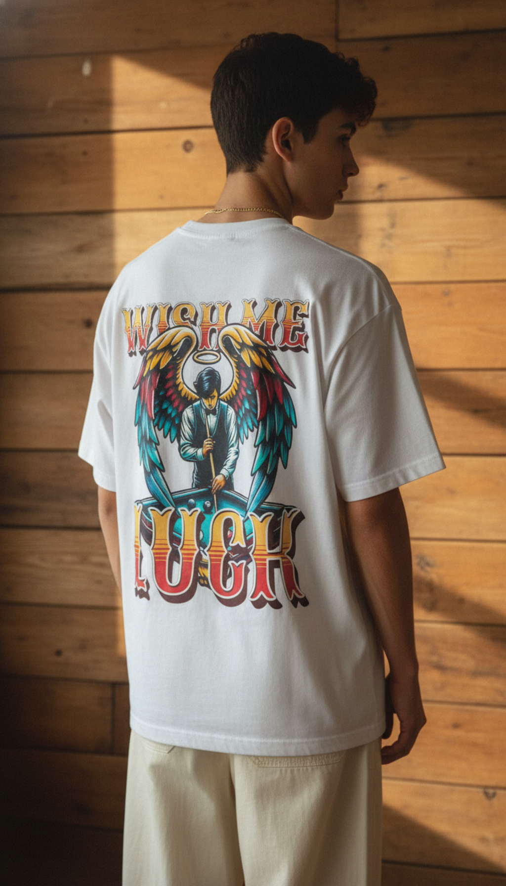 "Wish Me Luck" Oversized T-Shirt