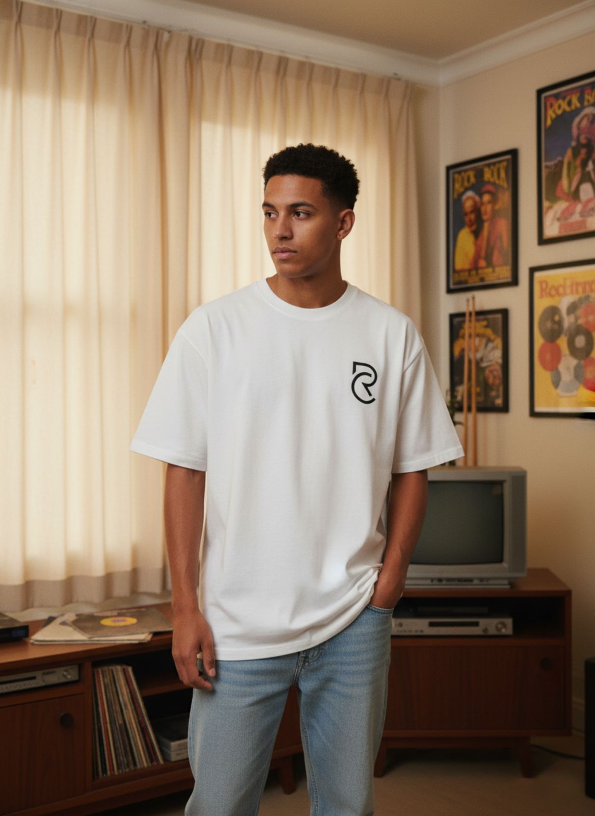 "Born To Play" Oversized T-Shirt