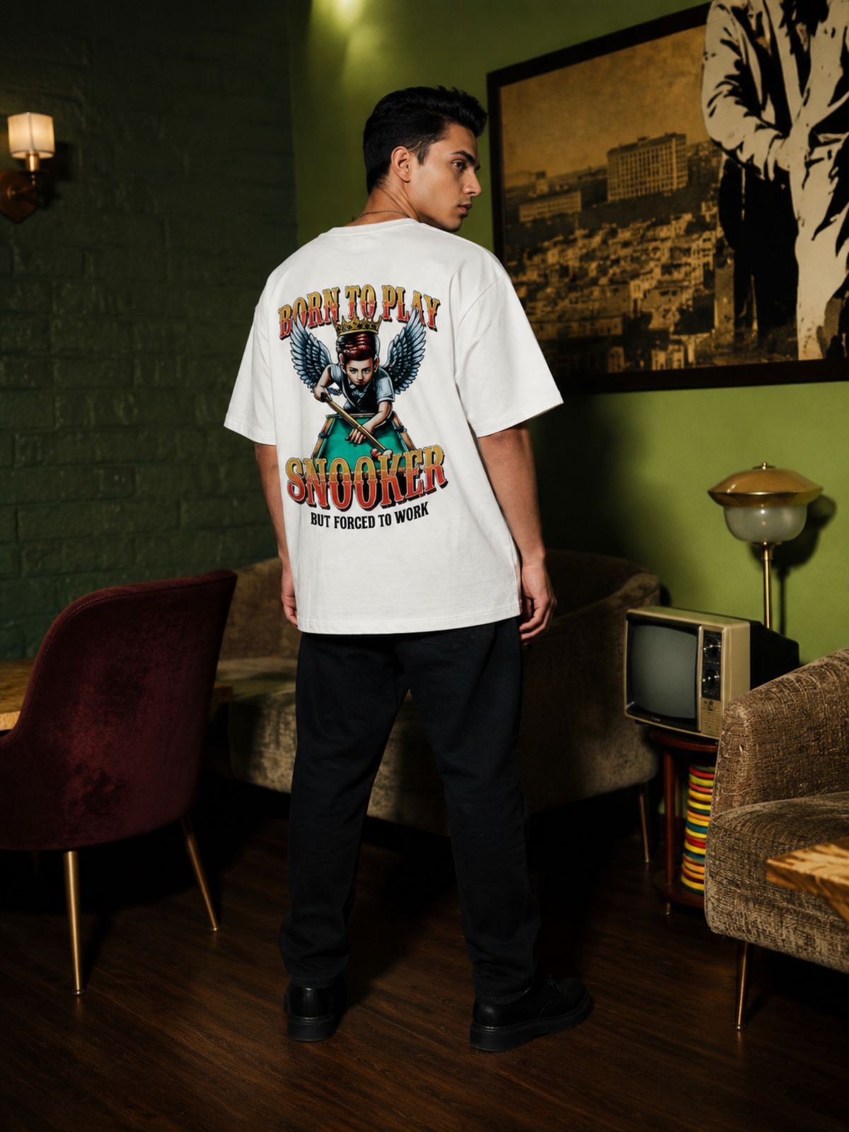 "Born To Play" Oversized T-Shirt