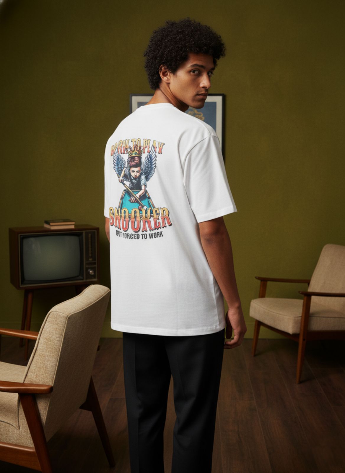 "Born To Play" Oversized T-Shirt