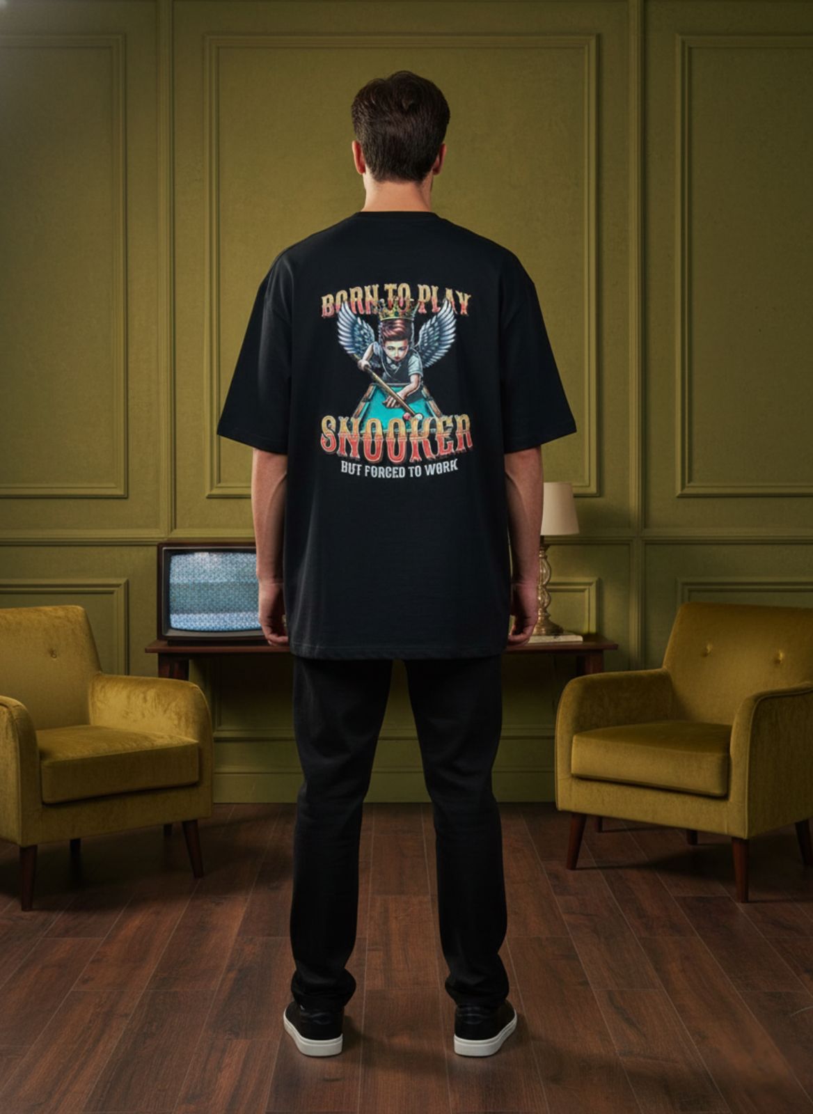 "Born To Play" Oversized T-Shirt