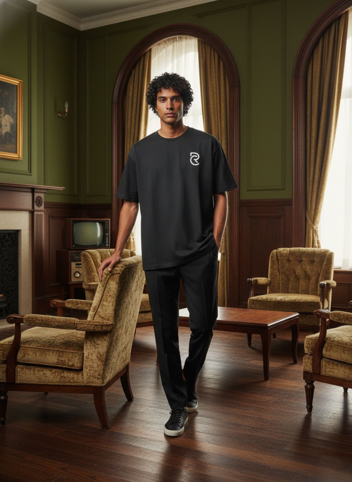 "Born To Play" Oversized T-Shirt