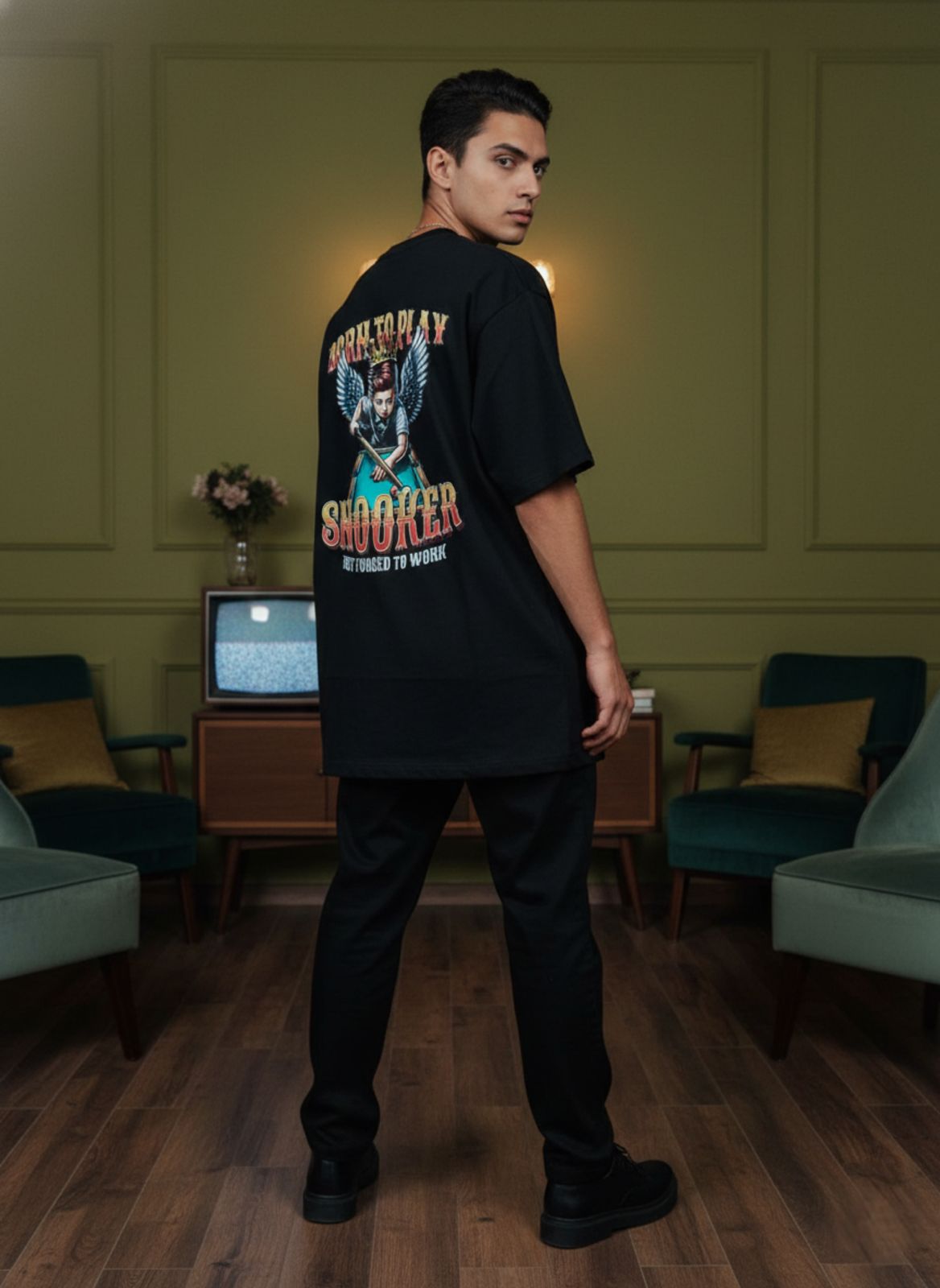 "Born To Play" Oversized T-Shirt